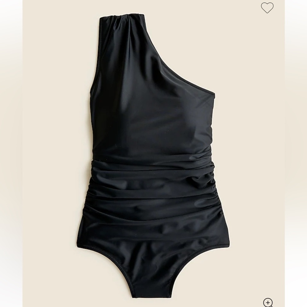 *NEW* J. Crew Rouched One-Shoulder Swimsuit
